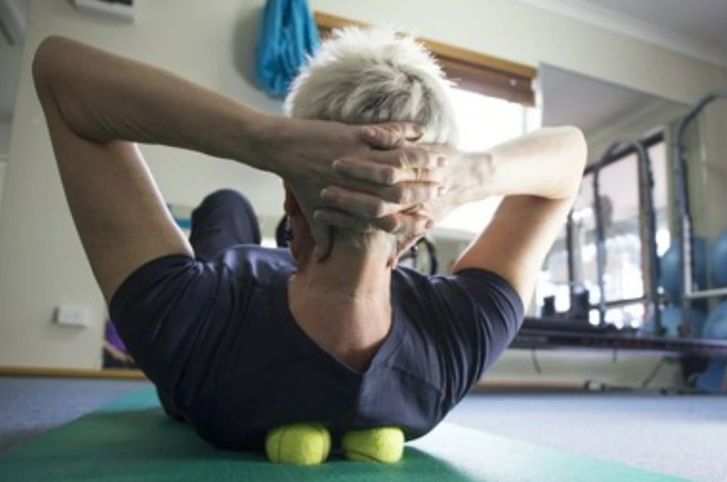 massage back with ball