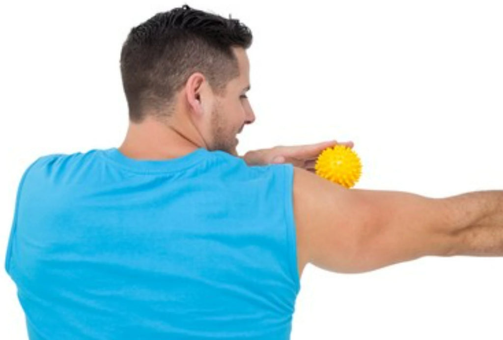 tennis ball trapezius massage