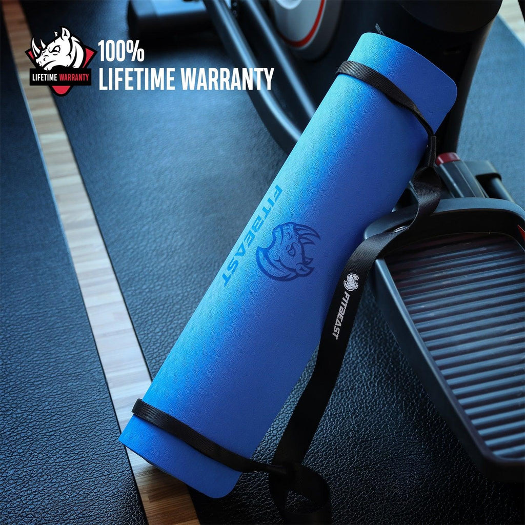The smooth side of the yoga mat, up or down? - FitBeast