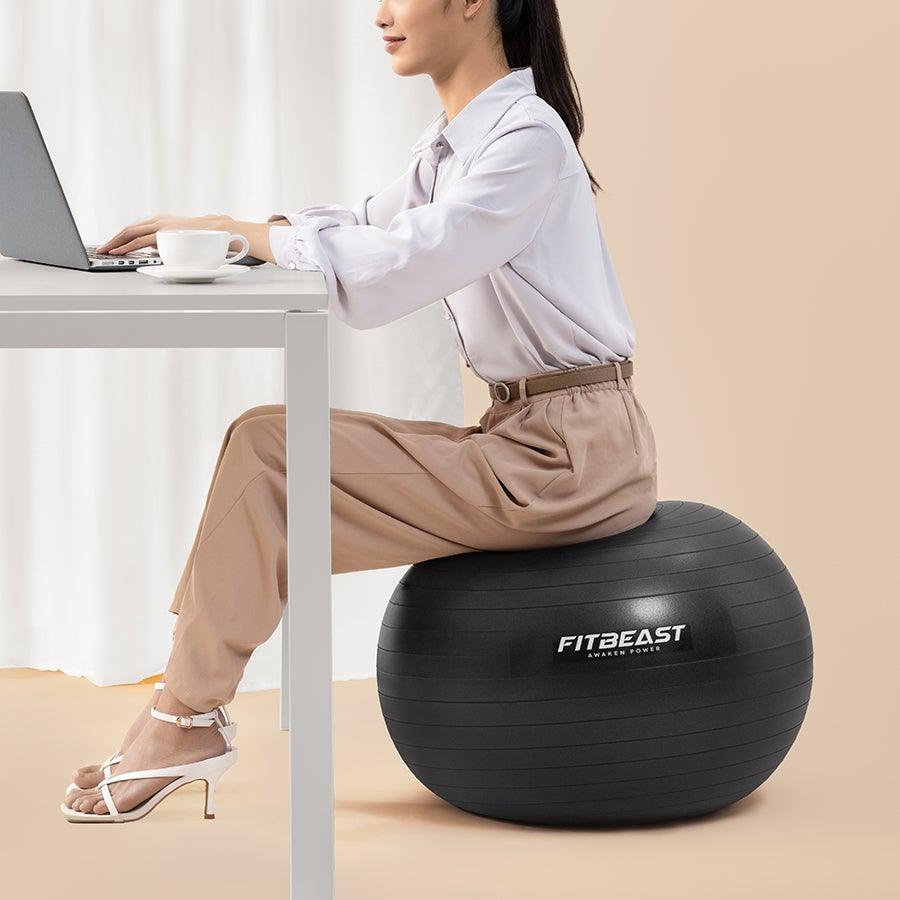 What's the benefit of doing deep squats with a yoga ball? - FitBeast
