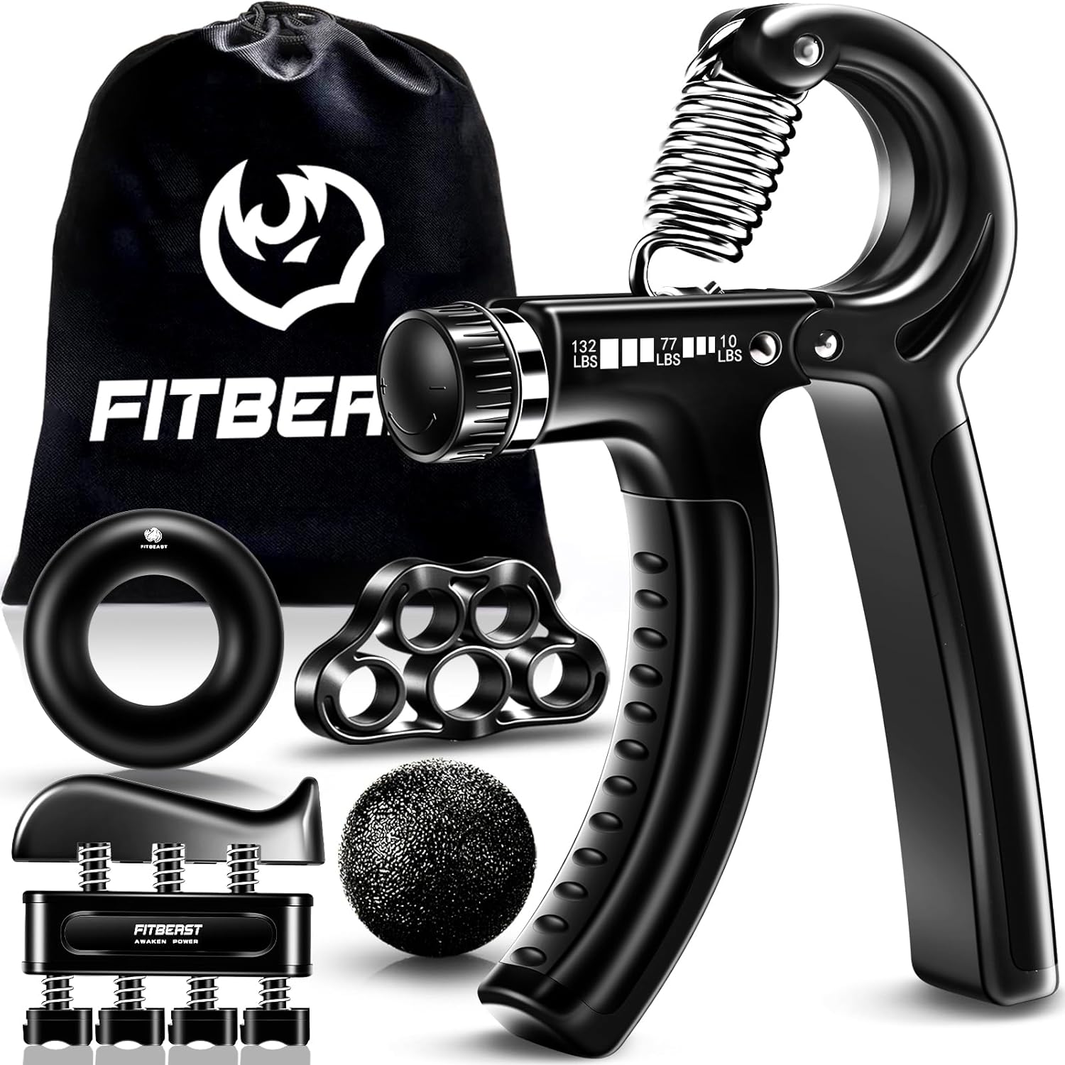 Grip Strengthener Forearm Strengthener Hand Grips Strengthener Kit 5 Pack Adjustable Resistance