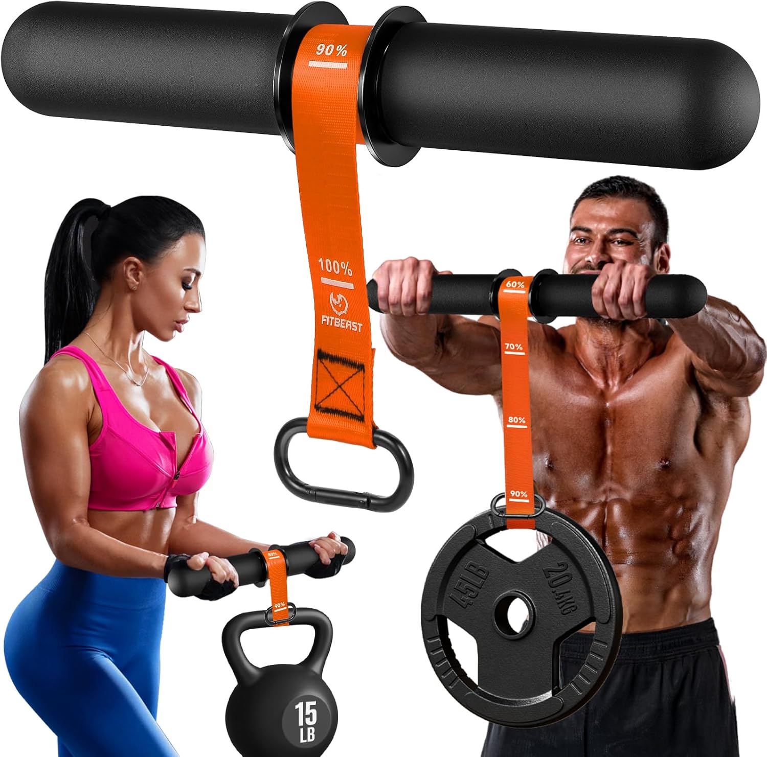 Grip Strength Forearm Roller Exercise FitBeast Forearm