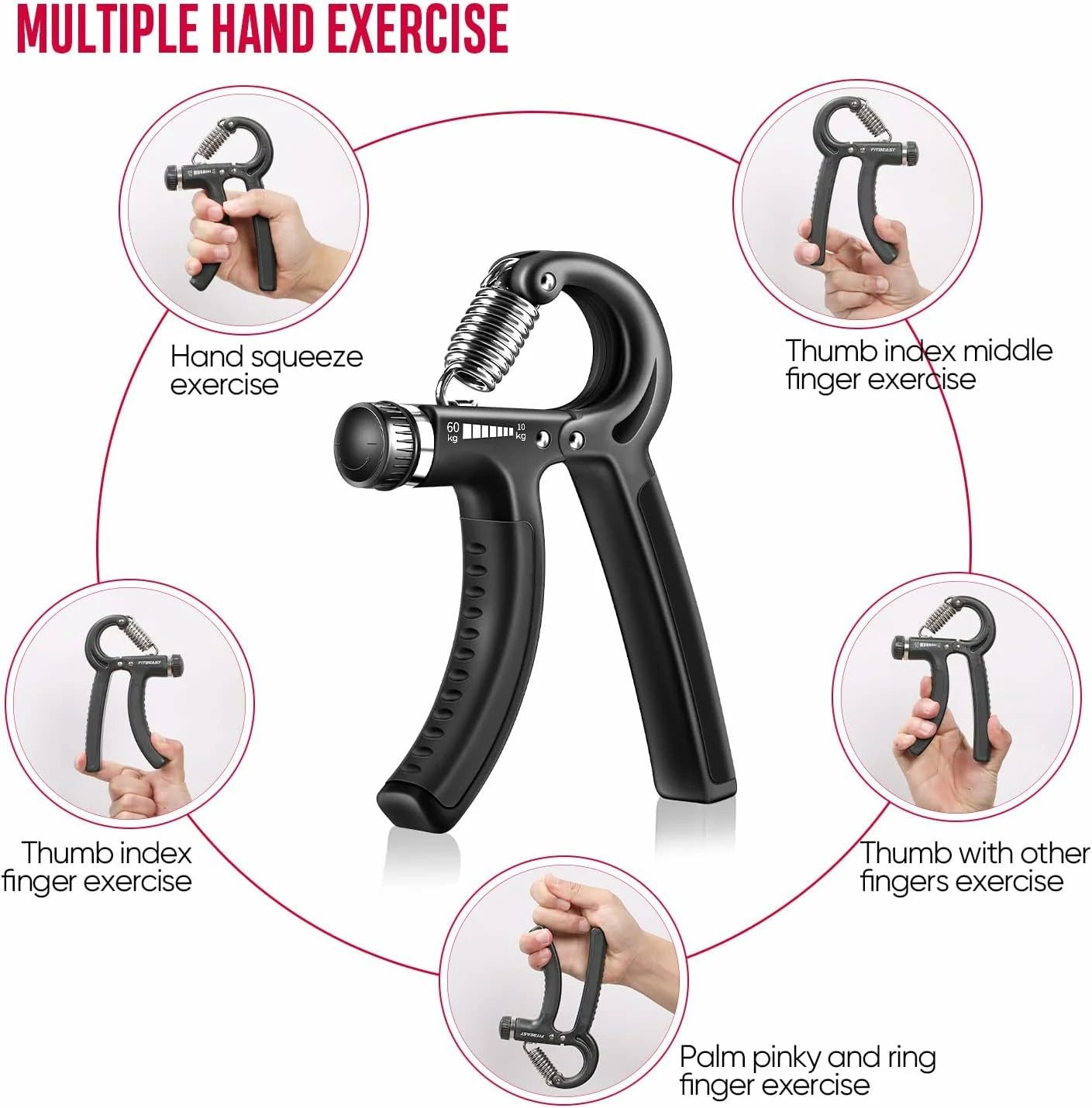 Forearm Workout Hand Gripper Reps Best Forearm Builder Grip