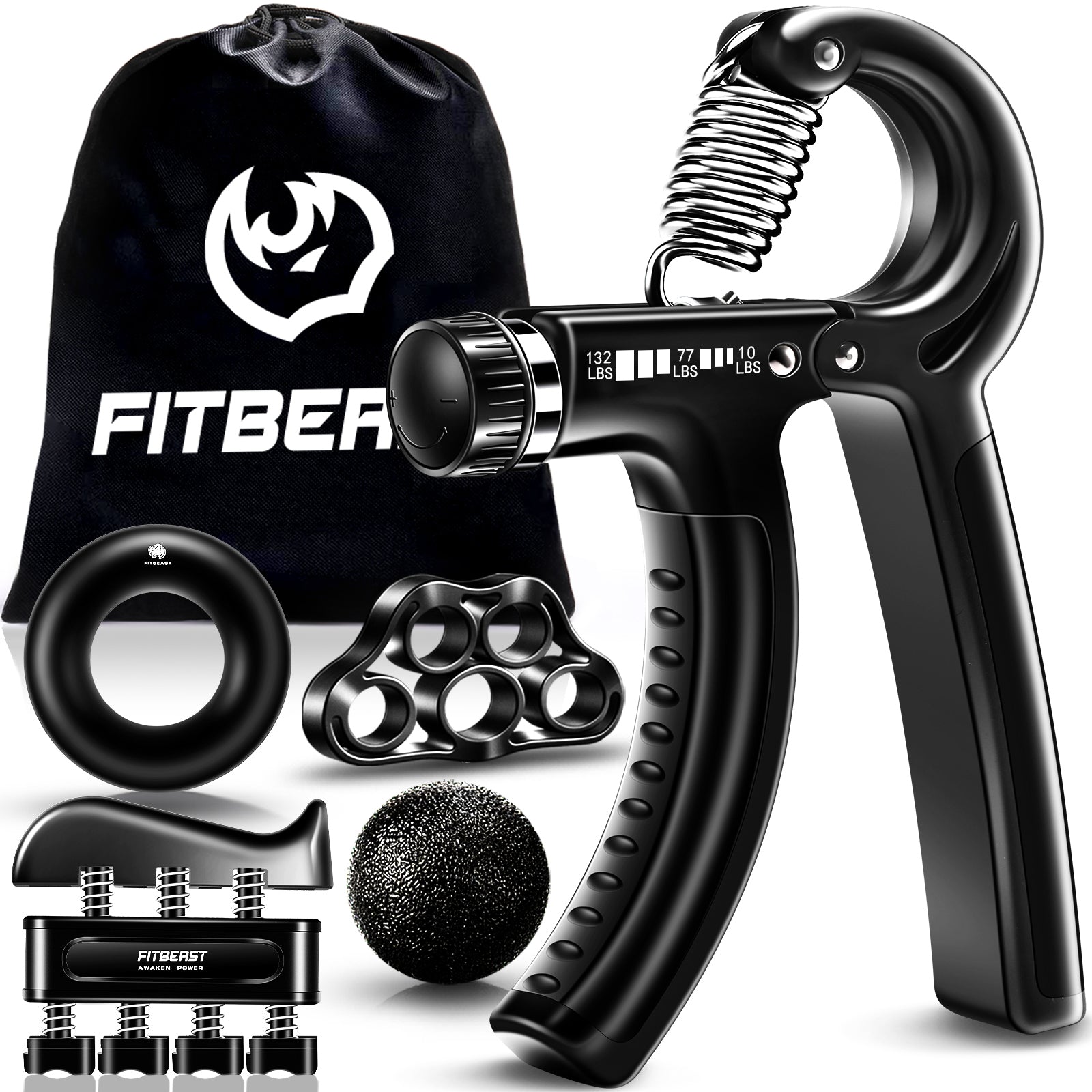 Adjustable Hand Grip Strengthener Workout Kit