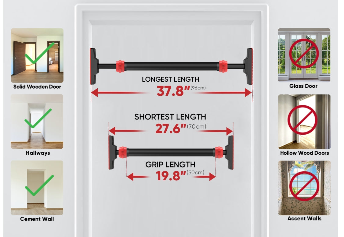 Doorway Pull Pull Up Setup At Home Install Hallway Pull Up Bar